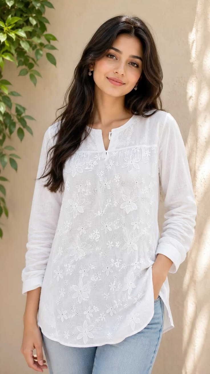 Classic White Cotton Top